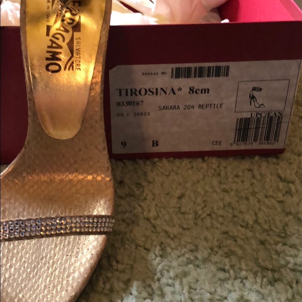 salvatore Ferragamo TIROSINA 8 cm size 9 NTW - Picture 6 of 6